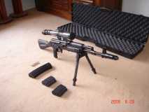 saiga + garde main tactique + lunette 6x 40