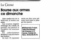 Bourse aux armes La Ciotat (05/03/06)