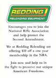 Offre Redding pour adhésion NRA USA